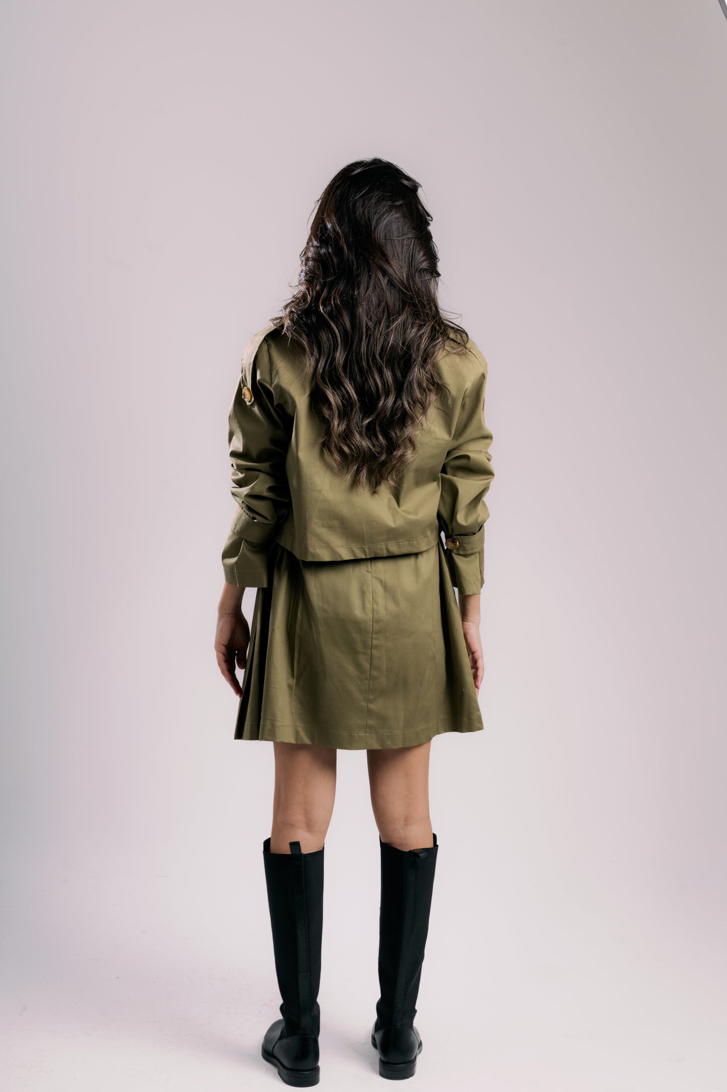 The Edit Set In Khaki Green